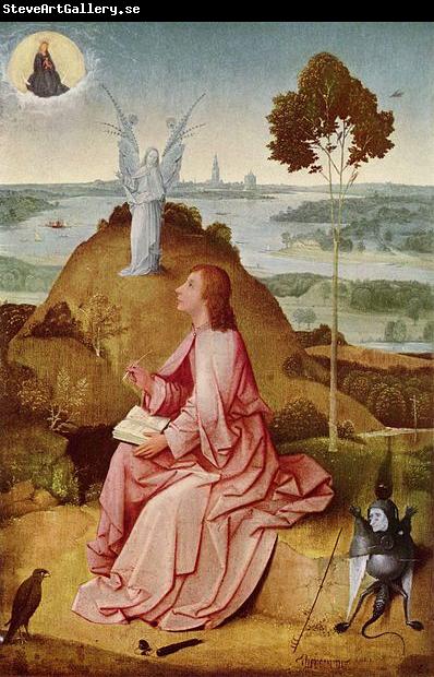 BOSCH, Hieronymus Saint John the Evangelist on Patmos